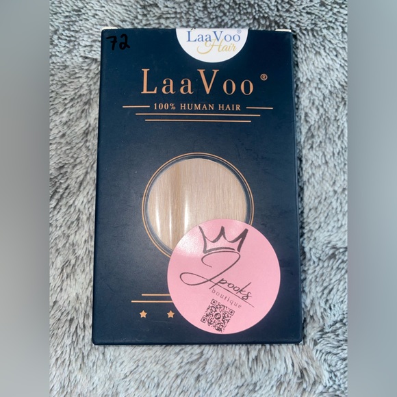 14” Nano Beads Hair Extensions Platinum Blonde Human Hair 50g/50s - Picture 6 of 6